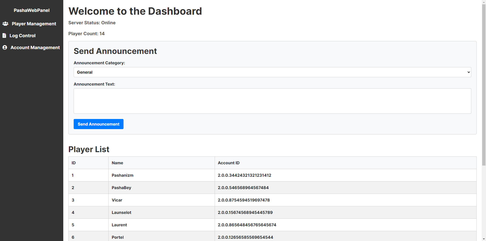 webpanel